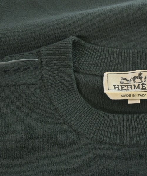 HERMES（エルメス）ニット・セーター 緑 サイズ:S メンズ/2200677031033