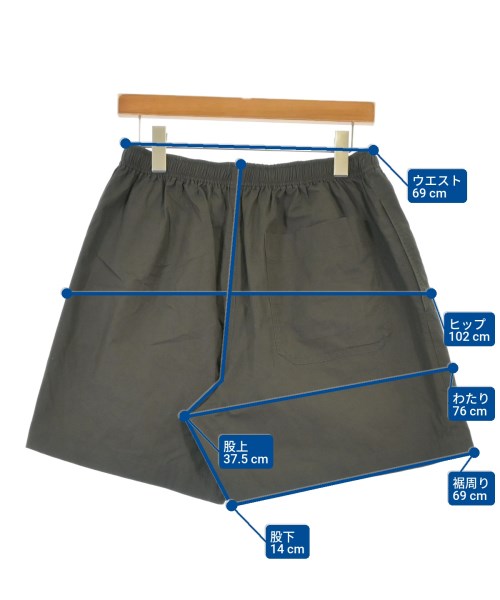 HERMES（エルメス）ショートパンツ カーキ サイズ:-(M位) メンズ/2200678570258