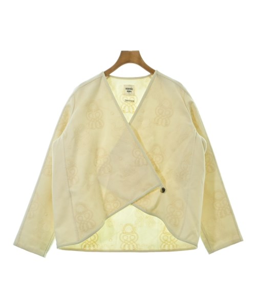 HERMES(エルメス)ノーカラージャケット 白 サイズ:36(XS位)/2200678577011