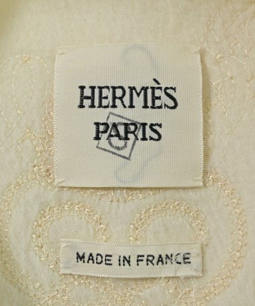 HERMES（エルメス）ノーカラージャケット 白 サイズ:36(XS位) レディース/2200678577011
