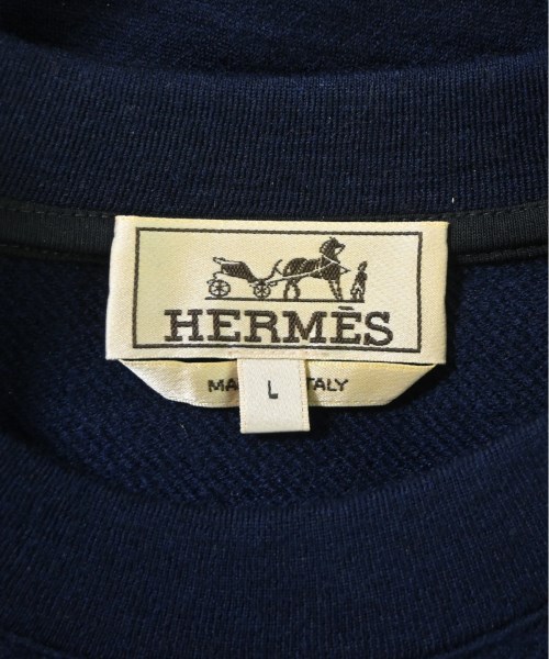 HERMES（エルメス）ニット・セーター 紺 サイズ:L メンズ/2200678999011
