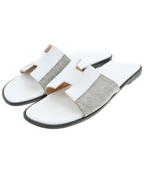 HERMES(エルメス)サンダル 白 サイズ:EU38(24.5cm位)/2200679079019