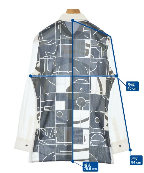 HERMES（エルメス）カジュアルシャツ 白 サイズ:-(M位) メンズ/2200679977049