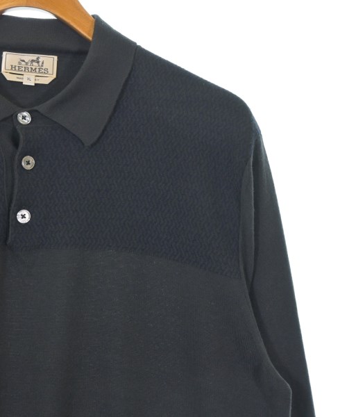 HERMES（エルメス）ニット・セーター 黒 サイズ:XL メンズ/2200679980032