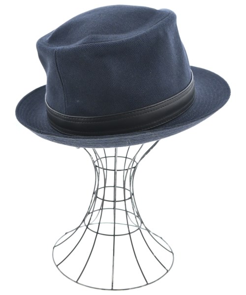 HERMES（エルメス）ハット 紺 サイズ:58cm レディース/2200681391055