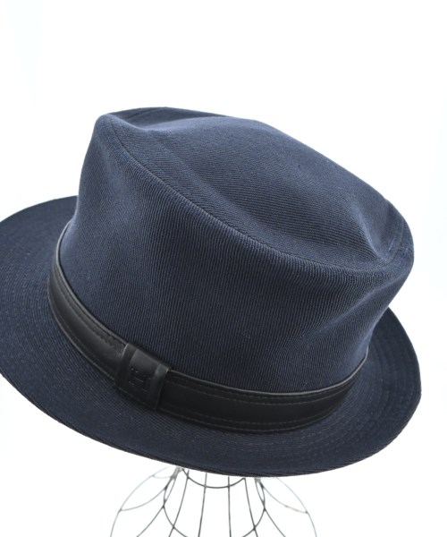 HERMES（エルメス）ハット 紺 サイズ:58cm レディース/2200681391055