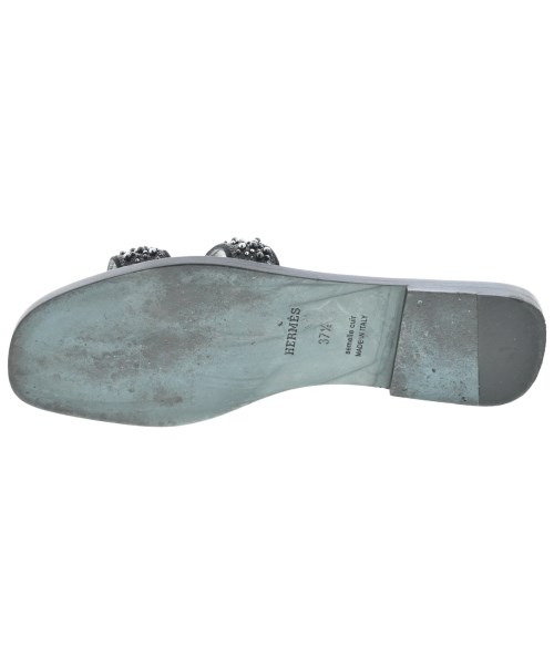HERMES（エルメス）サンダル 黒 サイズ:EU37 1/2(24cm位) レディース/2200681465077