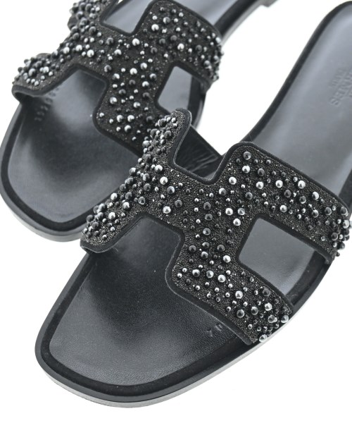 HERMES（エルメス）サンダル 黒 サイズ:EU37 1/2(24cm位) レディース/2200681465077