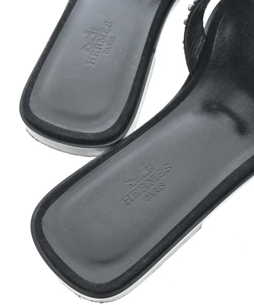 HERMES（エルメス）サンダル 黒 サイズ:EU37 1/2(24cm位) レディース/2200681465077