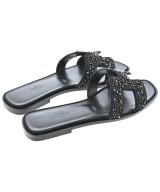 HERMES（エルメス）サンダル 黒 サイズ:EU37 1/2(24cm位) レディース/2200681465077