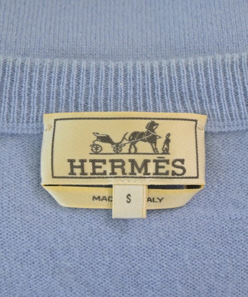 HERMES（エルメス）ニット・セーター 青 サイズ:S メンズ/2200692548080