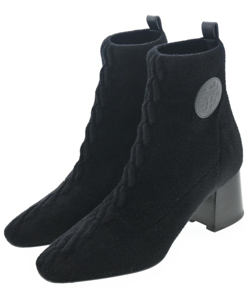 HERMES(エルメス)ブーツ 黒 サイズ:37 1/2(24cm位)/2200694275342