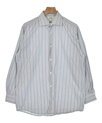 エルメスシャツ　メンズ HERMES（エルメス）カジュアルシャツ 青 サイズ:41(XL位) メンズ