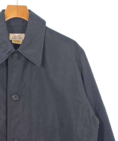HERMES（エルメス）ステンカラーコート 黒 サイズ:50(XL位) メンズ/2200698213050