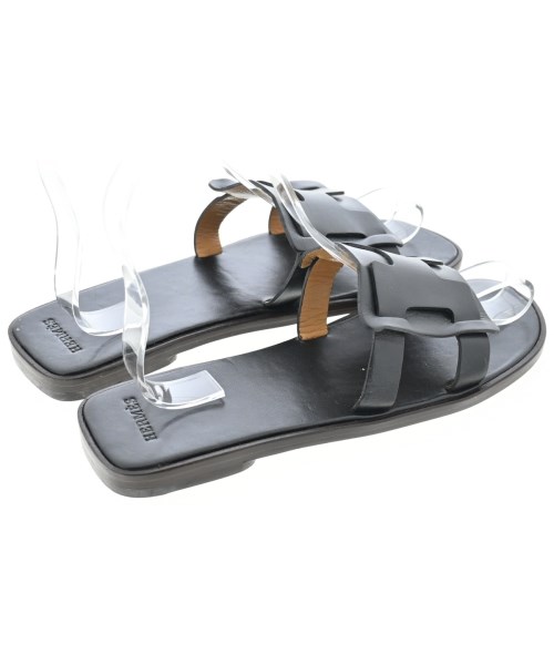HERMES（エルメス）サンダル 黒 サイズ:EU37(23.5cm位) レディース/2200696136696