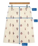HERMES（エルメス）ひざ丈スカート 白 サイズ:38(S位) レディース/2200698827035