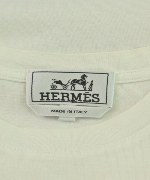 HERMES（エルメス）Tシャツ・カットソー 白 サイズ:L メンズ/2200701594091