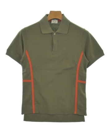 HERMES 茶色　長袖ポロシャツ HERMES（エルメス）ポロシャツ カーキ サイズ:XS メンズ/2200701594107