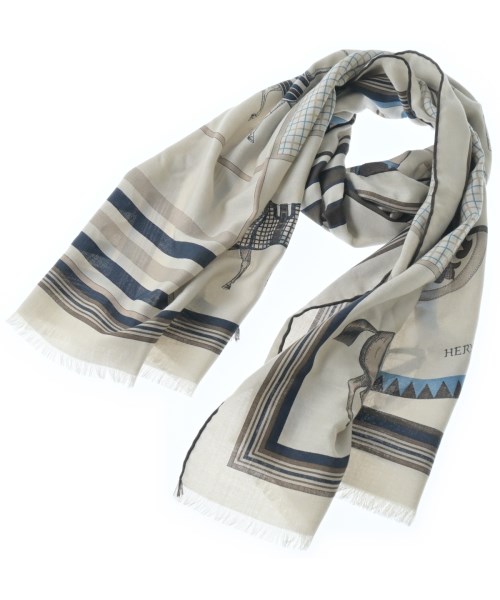 HERMES(エルメス)ストール ベージュ サイズ:-/2200655518037