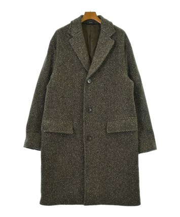 HERMES（エルメス）チェスターコート 茶 サイズ:48(L位) メンズ