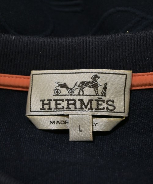 HERMES（エルメス）スウェット 紺 サイズ:L メンズ/2200656381029