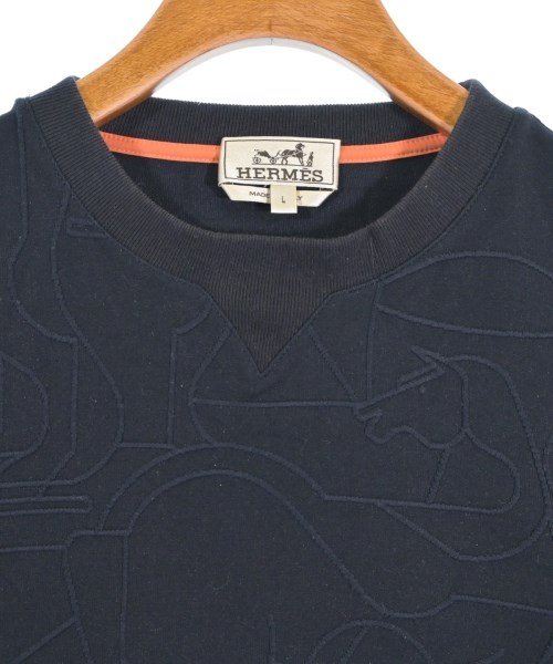 HERMES（エルメス）スウェット 紺 サイズ:L メンズ/2200656381029
