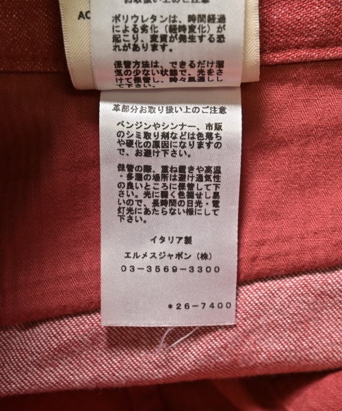 HERMES（エルメス）デニムパンツ 赤 サイズ:36(XS位) レディース/2200656686063