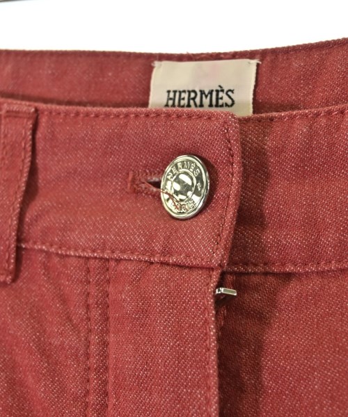 HERMES（エルメス）デニムパンツ 赤 サイズ:36(XS位) レディース/2200656686063