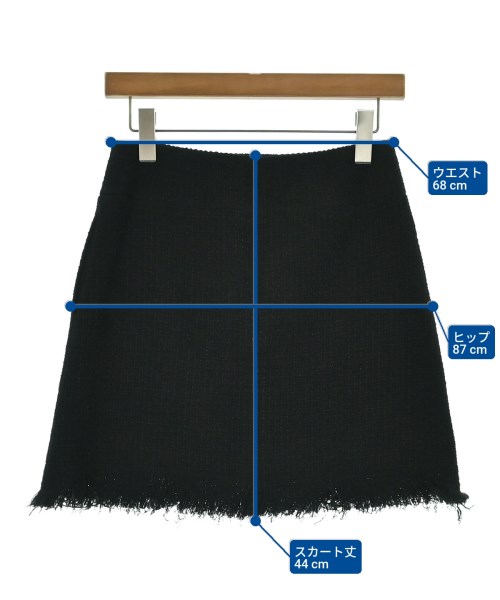 CHANEL（シャネル）ミニスカート 黒 サイズ:36(XS位) レディース/2200656686124