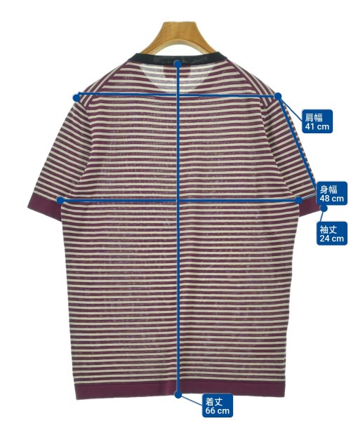 HERMES（エルメス）ニット・セーター 紫 サイズ:S メンズ/2200656686162