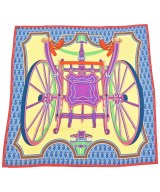 HERMES（エルメス）バンダナ・スカーフ 黄 サイズ:90 レディース/2200657706258