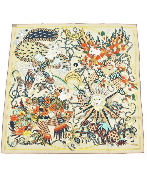 HERMES(エルメス)バンダナ・スカーフ ベージュ サイズ:90/2200657706265