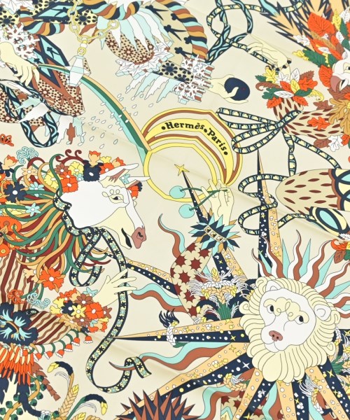 HERMES（エルメス）バンダナ・スカーフ ベージュ サイズ:90 レディース/2200657706265