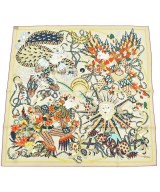 HERMES（エルメス）バンダナ・スカーフ ベージュ サイズ:90 レディース/2200657706265