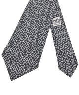 HERMES（エルメス）ネクタイ 黒 サイズ:- メンズ/2200658382024