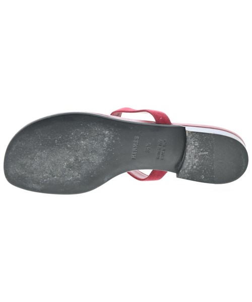 HERMES（エルメス）サンダル 赤 サイズ:EU38 1/2(25cm位) レディース/2200659546012