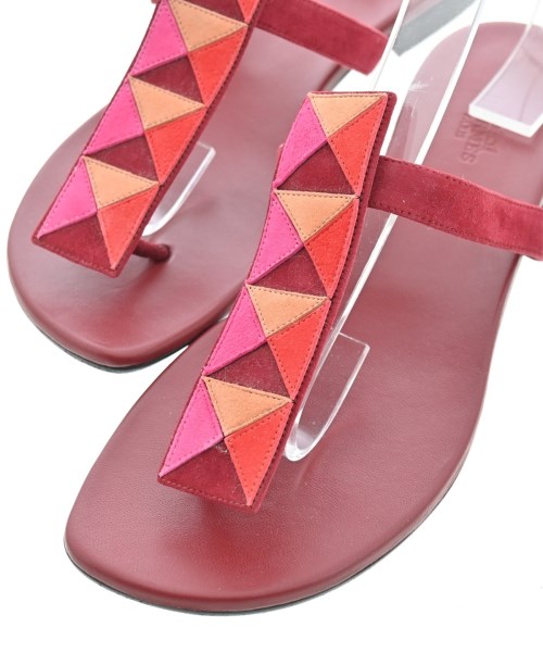 HERMES（エルメス）サンダル 赤 サイズ:EU38 1/2(25cm位) レディース/2200659546012