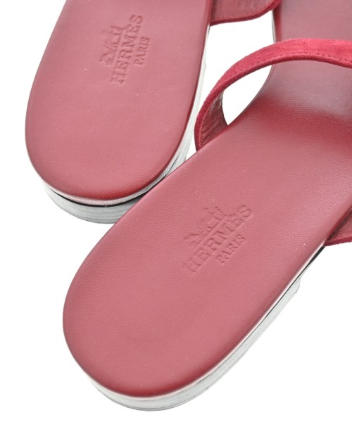 HERMES（エルメス）サンダル 赤 サイズ:EU38 1/2(25cm位) レディース/2200659546012