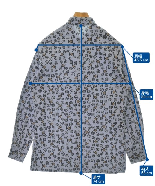 HERMES（エルメス）カジュアルシャツ グレー サイズ:39(M位) メンズ/2200653887425