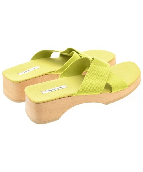 HERMES（エルメス）サンダル 緑 サイズ:EU38(24.5cm位) レディース/2200660049069