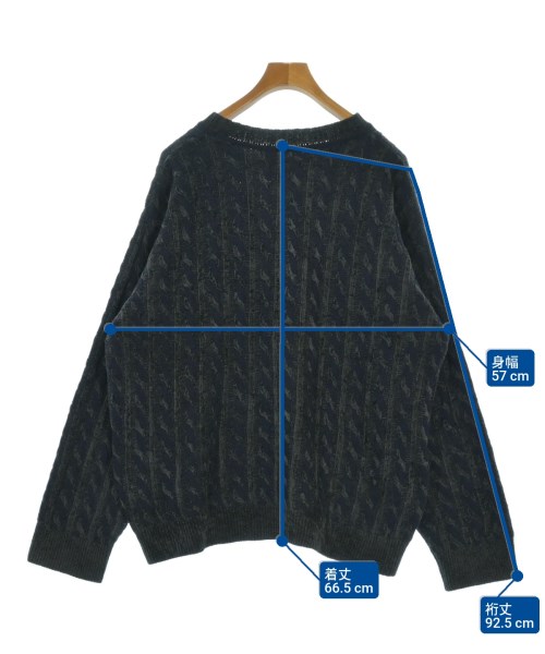 HERMES（エルメス）ニット・セーター 紺 サイズ:-(XL位) メンズ/2200661162101