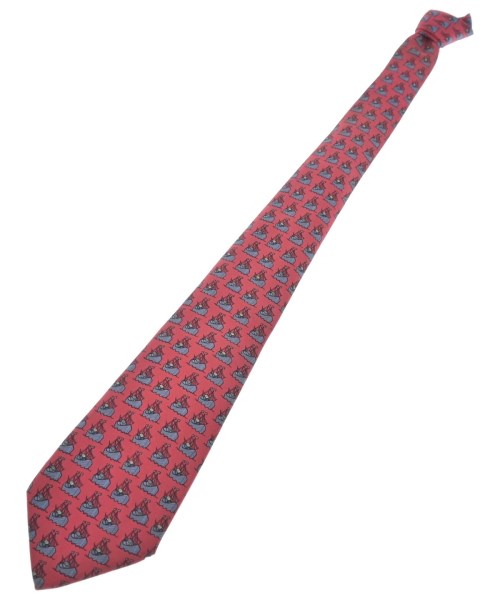 HERMES(エルメス)ネクタイ 赤 サイズ:-/2200661438114