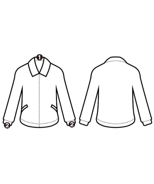 HERMES（エルメス）ブルゾン 白 サイズ:36(XS位) レディース/2200661633014