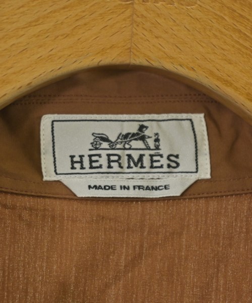 HERMES（エルメス）カジュアルシャツ 茶 サイズ:39(M位) メンズ/2200710395023