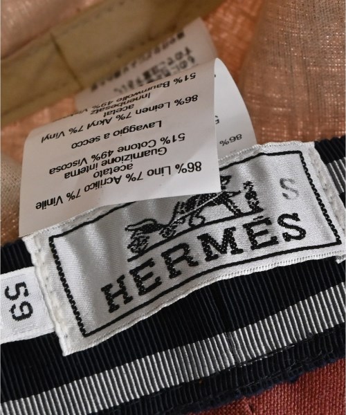 HERMES（エルメス）ハット 赤 サイズ:59 メンズ/2200711605015