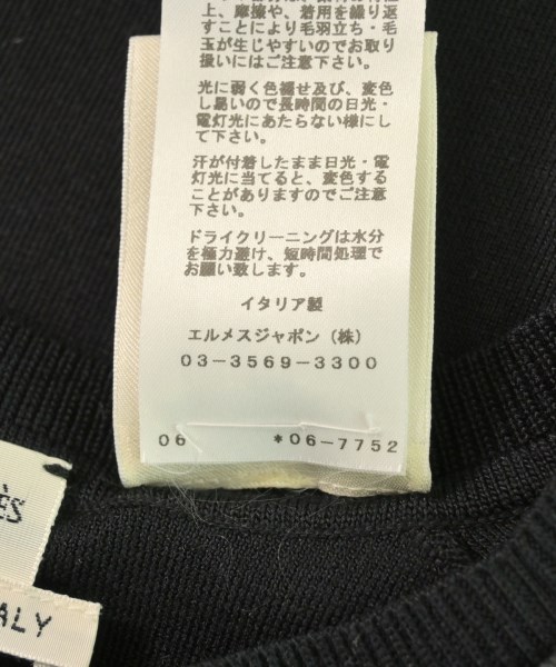 HERMES（エルメス）ニット・セーター 黒 サイズ:34(XS位) レディース/2200708782330
