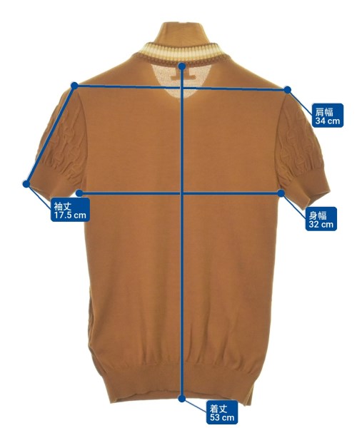 HERMES（エルメス）ニット・セーター 茶 サイズ:34(XS位) レディース/2200708782477