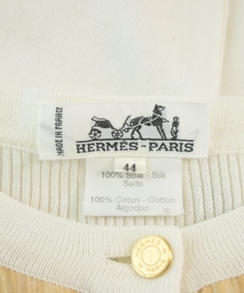 HERMES（エルメス）カーディガン 白 サイズ:44(L位) レディース/2200708782507