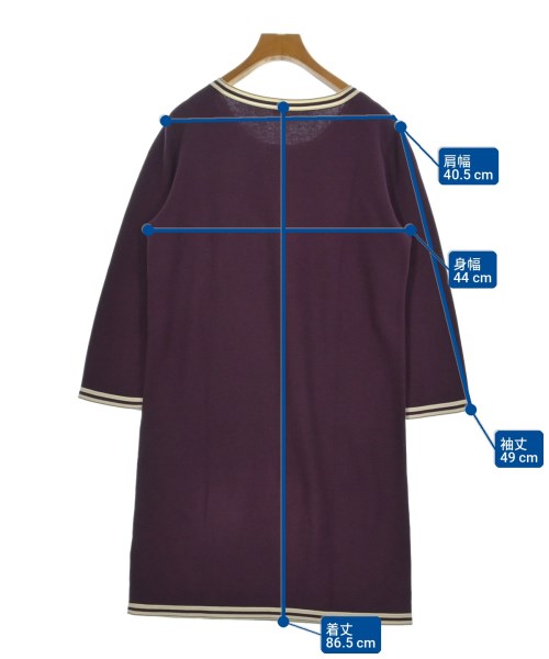 HERMES（エルメス）ワンピース 紫 サイズ:40(M位) レディース/2200712201087