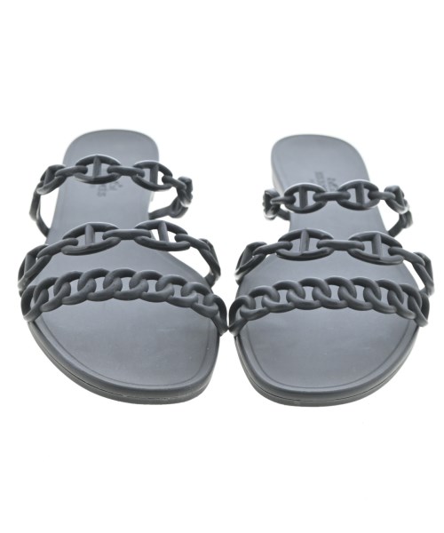HERMES（エルメス）サンダル 黒 サイズ:EU37(23.5cm位) レディース/2200713221060